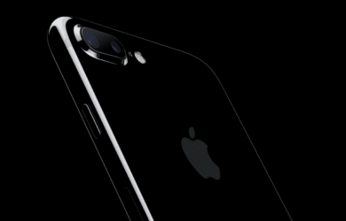 IPhone 7 plus auf schwarzem Grund