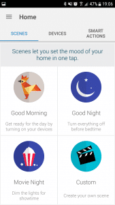 Szenen-Übersicht und Verwaltung