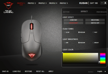 Beleuchtungseinstellungen