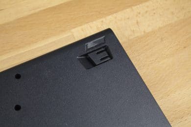 Eingeklappter Aufsteller