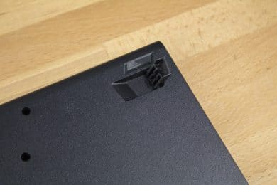 Ausgeklappter Aufsteller