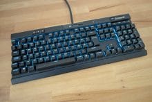 Blau beleuchtete K70 RGB MK.2