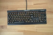 Gelb beleuchtete K70 RGB MK.2