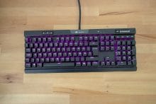 Lila beleuchtete K70 RGB MK.2