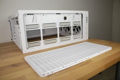 Geöffnete Oberseite