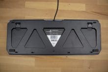 Rückseite der Gaming-Tastatur
