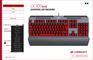 Die verschiedenen Beleuchtungsmodi