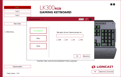 Tastenzuordnung