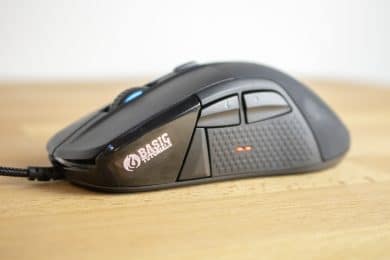 Seitenansicht mit OLED-Display