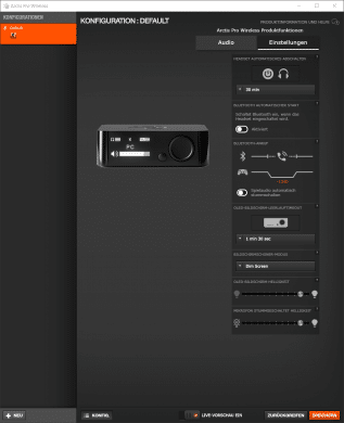 Arctis Pro Wireless Einstellungen
