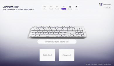 Quick Start oder Advanced Modus