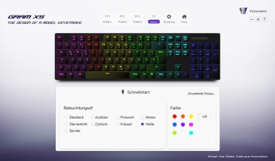 Schnellstart-Einstellungen