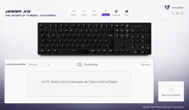 Keine Makrozuweisung im PC-Modus