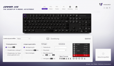 Makros sind individuell einstellbar