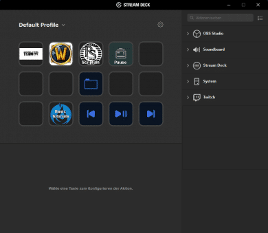 Angezeigte Features auf der rechten Seite eingeklappt und angepasst.