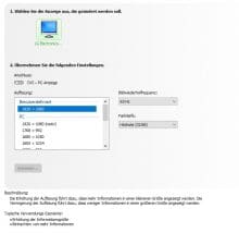 Benutzerspezifische Auflösung