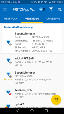 FRITZ App WLAN Verbinden