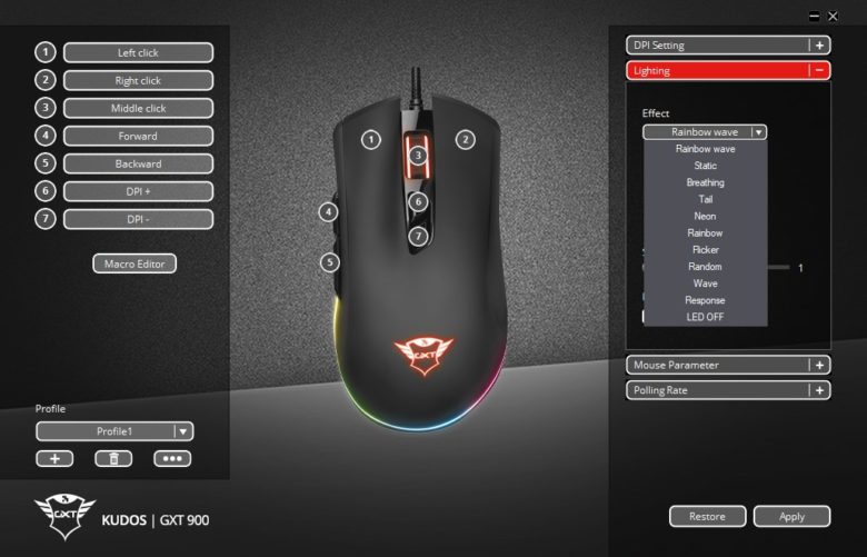 Die Software der GXT 900