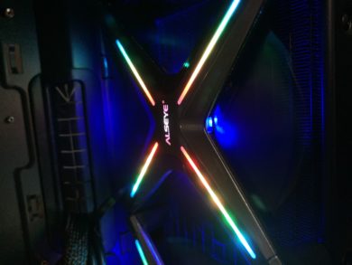 Die Beleuchtung der Lüfter