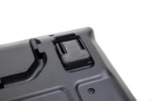 Zugeklappter Standfuß