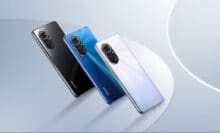 Bild der neuen Honor 50-Reihe in drei Farben