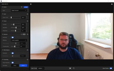Screenshot aus der Elgato Camera Hub-Software