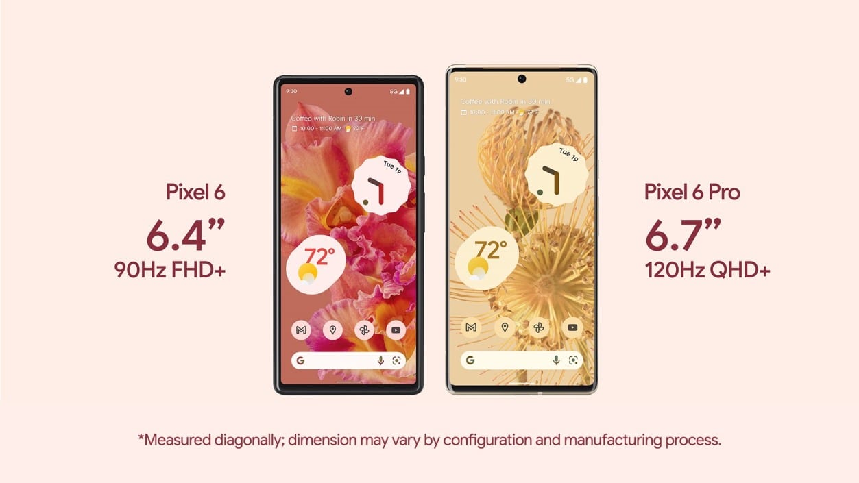 Google Pixel 6 und Pixel 6 Pro