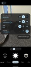 Pixel 6 Pro Kamera UI Optionen