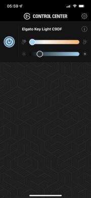 Bedienung des Elgato Key Light