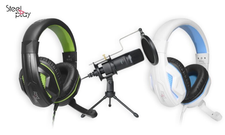 Steelplay HP-44, HP-45 und USB-Mikrofon