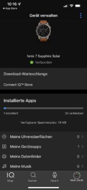 Garmin Fenix 7 Sapphire Solar ConnectIQ