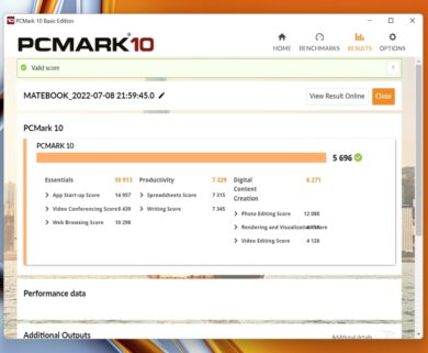 Huawei Matebook 16s PCMark10
