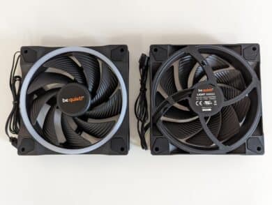 Die Light Wing PWM Fans der Pure Loop 2 FX