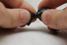 Abziehen des Ohrpassstücks