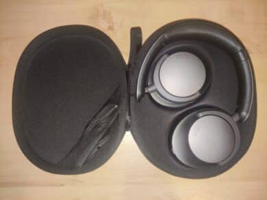 Die Kopfhörer im Hardcase