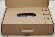 Verpackung geöffnet