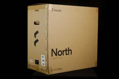 Braune Verpackung vom Fractal Design North