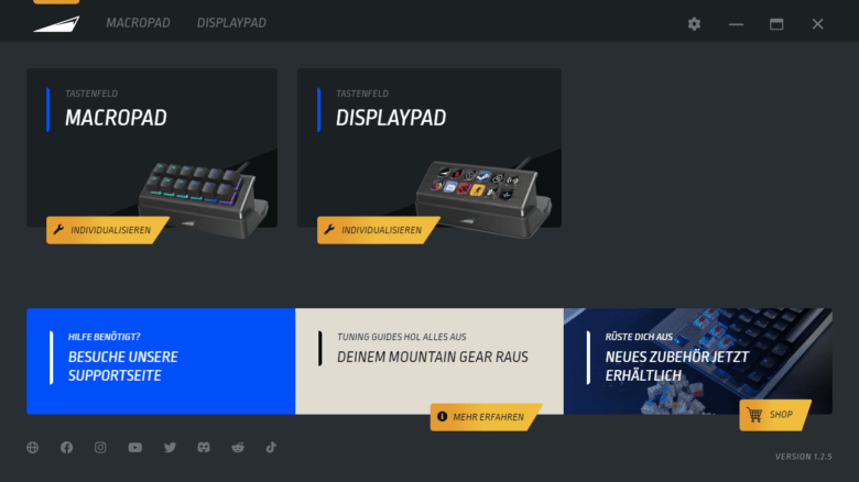 MOUNTAIN DisplayPad und MacroPad