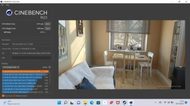 Dynabook Portégé X30W-K-11E Cinebench R23