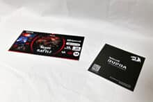 Aufkleber und Schnellanleitung