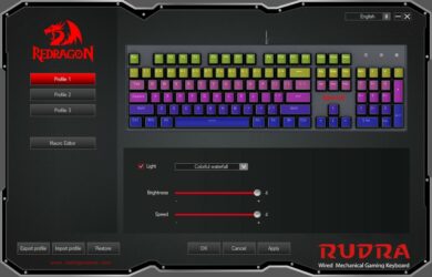 RGB Animation auswählen und konfigurieren