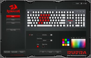 RGB Animation auswählen und konfigurieren