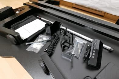 Alle Teile des DT410 nach dem Auspacken