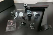 Lieferumfang der GAM-101 Monitorhalterung