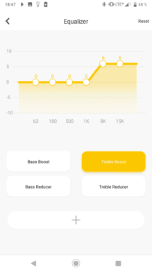 Grafischer Equalizer in der App