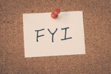 FYI Abkürzung Titelbild