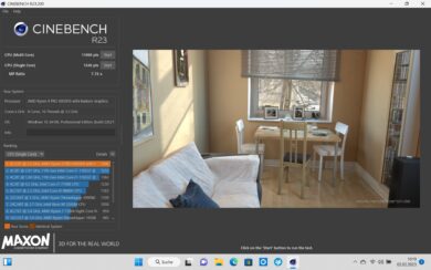HP EliteBook 845 G9 Cinebench R23