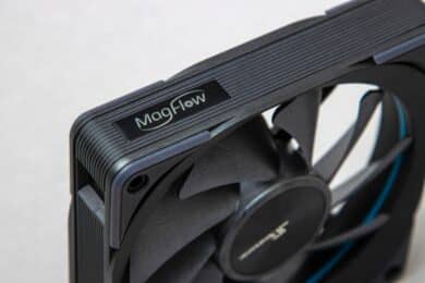 MagFlow Logo an der Seite des Lüfters