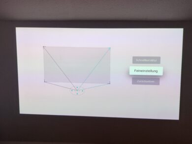 Die 4-Ecken Trapezkorrektur