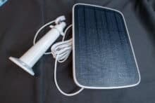 Vorderseite des Solarpanels mit Halterung